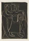 Title: Native dancer | Date: 1953 | Technique: screenprint, printed black ink, from one stencil