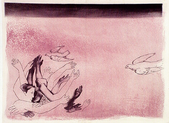Artist: b'Strachan, David.' | Title: b'The Poet' | Date: 1951 | Technique: b'etching, printed in black ink, from one plate'