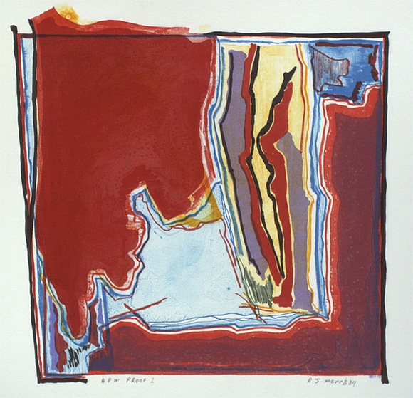 Artist: b'Morris, Robert J.' | Title: b'(Series 89. no. 1)' | Date: 1989 | Technique: b'lithograph, printed in colour, from seven stones' Artist: b'Morris, Robert J.' | Title: b'(Series 89. no. 1)' | Date: 1989 | Technique: b'lithograph, printed in colour, from seven stones'