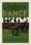 Artist: WORSTEAD, Paul | Title: Settlement Dance - Bopcats | Date: 1981 | Technique: screenprint, printed in colour, from three stencils | Copyright: This work appears on screen courtesy of the artist
