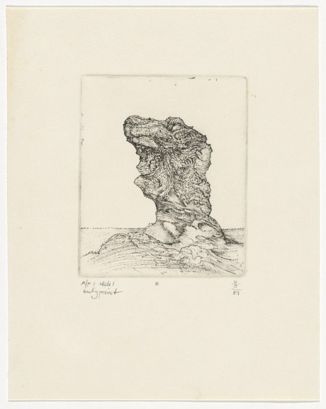 Artist: b'SELLBACH, Udo' | Title: b'not titled' | Date: 1989 | Technique: b'etching, printed in black ink, from one copper plate' Artist: b'SELLBACH, Udo' | Title: b'not titled' | Date: 1989 | Technique: b'etching, printed in black ink, from one copper plate'