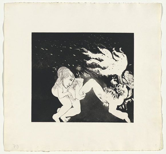 Artist: b'BOYD, Arthur' | Title: bWomen's chorus. | Date: (1970) | Technique: b'etching and aquatint, printed in black ink, from one plate' | Copyright: b'Reproduced with permission of Bundanon Trust' Artist: b'BOYD, Arthur' | Title: bWomen's chorus. | Date: (1970) | Technique: b'etching and aquatint, printed in black ink, from one plate' | Copyright: b'Reproduced with permission of Bundanon Trust'