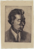 Artist: Aldor, Christine. | Title: Percy. | Date: 1945 | Technique: etching, aquatint, drypoint printed with plate-tone