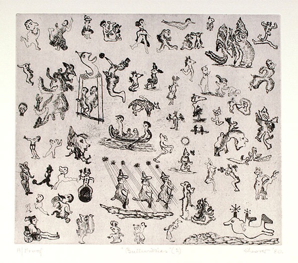 Artist: b'Shearer, Mitzi.' | Title: b'Bulliwutzies (2)' | Date: 1980