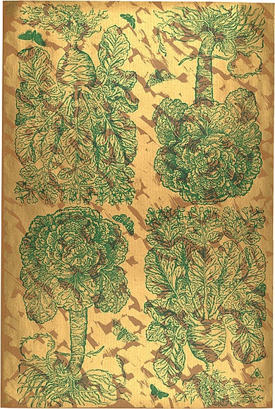Artist: b'REDBACK GRAPHIX' | Title: b'Wrapping paper: Gold' | Date: 1986 | Technique: b'screenprint, printed in colour, from three stencils' Artist: b'REDBACK GRAPHIX' | Title: b'Wrapping paper: Gold' | Date: 1986 | Technique: b'screenprint, printed in colour, from three stencils'