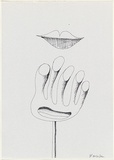 Artist: Burns, Peter. | Title: Hand sculpture | Date: 1986 | Technique: photocopy, printed in black ink | Copyright: © Peter Burns