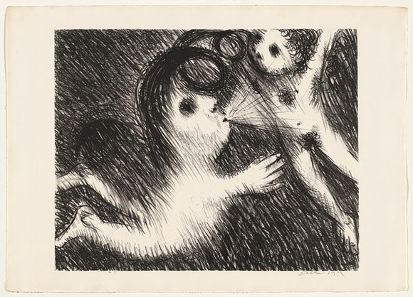 Artist: b'BOYD, Arthur' | Title: b'St Francis blowing Brother Masseo into the air.' | Date: (1965) | Technique: b'lithograph, printed in black ink, from one plate' | Copyright: b'Reproduced with permission of Bundanon Trust' Artist: b'BOYD, Arthur' | Title: b'St Francis blowing Brother Masseo into the air.' | Date: (1965) | Technique: b'lithograph, printed in black ink, from one plate' | Copyright: b'Reproduced with permission of Bundanon Trust'