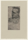 Artist: Lincoln, Kevin. | Title: not titled [George Davis] | Date: 2006 | Technique: etching, printed in black ink, from one plate