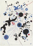 Artist: b'Lanceley, Colin.' | Title: bThe stars in my true love's eyes. | Date: 1965 | Technique: b'lithograph, printed in colour, from multiple zinc plates' | Copyright: b'\xc2\xa9 Colin Lanceley. Licensed by VISCOPY, Australia'