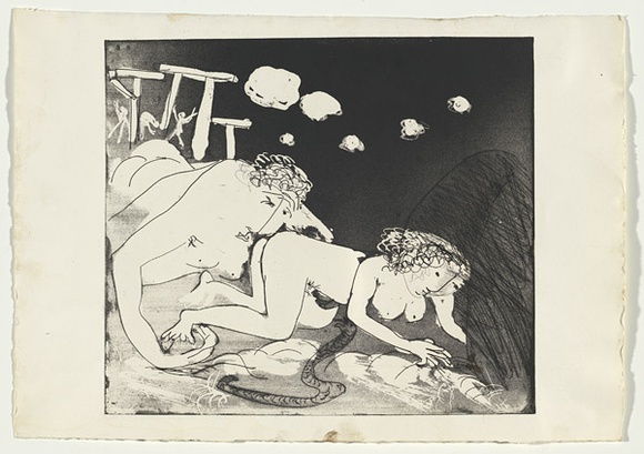 Artist: b'BOYD, Arthur' | Title: b'Lysistrata they are all deserting..' | Date: (1970) | Technique: b'etching and aquatint, printed in black ink, from one plate' | Copyright: b'Reproduced with permission of Bundanon Trust' Artist: b'BOYD, Arthur' | Title: b'Lysistrata they are all deserting..' | Date: (1970) | Technique: b'etching and aquatint, printed in black ink, from one plate' | Copyright: b'Reproduced with permission of Bundanon Trust'