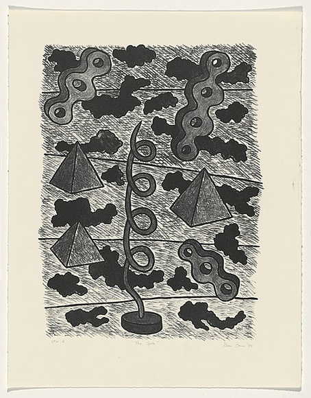Artist: b'Bowen, Dean.' | Title: b'The spike' | Date: 1988 | Technique: b'lithograph, printed in black ink, from one stone' Artist: b'Bowen, Dean.' | Title: b'The spike' | Date: 1988 | Technique: b'lithograph, printed in black ink, from one stone'