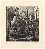 Artist: Harding, Nicholas. | Title: not titled [King Street] | Date: 2003 | Technique: etching, aquatint, sugar-lift and open-bite, printed in black ink, from one plate