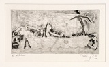 Artist: COLEING, Tony | Title: The Hospital Years. | Date: 1991 | Technique: drypoint, printed in black ink, from one plate