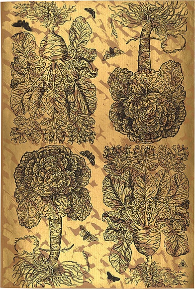 Artist: b'REDBACK GRAPHIX' | Title: b'Wrapping paper: Gold' | Date: 1986 | Technique: b'screenprint, printed in colour, from three stencils' Artist: b'REDBACK GRAPHIX' | Title: b'Wrapping paper: Gold' | Date: 1986 | Technique: b'screenprint, printed in colour, from three stencils'