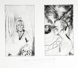 Artist: b'COLEING, Tony' | Title: b'Erica.' | Date: 1986 | Technique: b'drypoint, printed in black ink, from one copper plate'