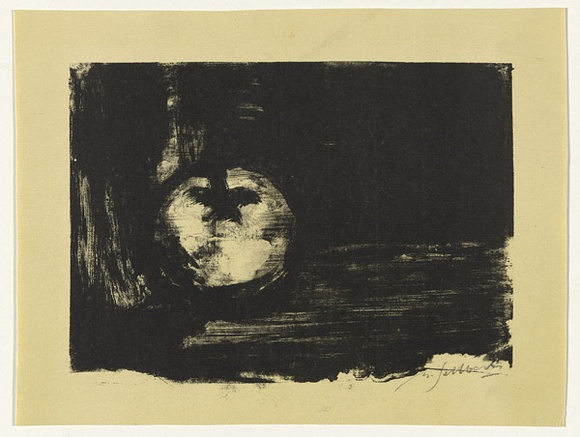 Artist: b'SELLBACH, Udo' | Title: b'(Apple)' | Date: 1950s | Technique: b'lithograph, printed in black ink, from one stone' Artist: b'SELLBACH, Udo' | Title: b'(Apple)' | Date: 1950s | Technique: b'lithograph, printed in black ink, from one stone'