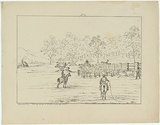 Artist: b'Fairholme, George Knight Erskine.' | Title: b'Taking away a draft of young cattle.' | Date: c.1853 | Technique: b'lithograph, printed in black ink, from one stone'