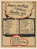 Artist: UNKNOWN | Title: Heavy aesthetic content, Danko | Date: 1971 | Technique: screenprint, printed in colour, from two stencils