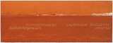 Artist: MADDOCK, Bea | Title: Terra Spiritus...with a darker shade of pale | Date: 1993-98 | Technique: stencil print, printed in hand-ground Launceston ochre from multiple hand-cut mylar stencils; letterpress text blind printed; hand-drawn script
