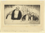 Artist: b'Nankivell, Frank A.' | Title: b'Guest of honour' | Date: 1930 | Technique: b'etching, printed in black ink with plate-tone, from one plate'