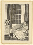 Artist: Proctor, Thea. | Title: Reverie | Date: c.1919 | Technique: lithograph, printed in black ink, from one stone | Copyright: © Art Gallery of New South Wales