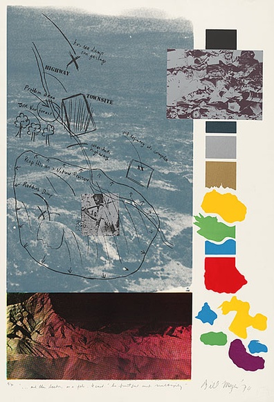 Artist: b'MEYER, Bill' | Title: bAnd then doctor as a joke 'I said be fruitful and multiply' | Date: 1974 | Technique: b'screenprint, printed in fifteen colours, from two photo duotone screens, two photo halftone screens, four colour separation screens, two hand-cut stencils and one hand drawn direct emulsion screen' | Copyright: b'\xc2\xa9 Bill Meyer' Artist: b'MEYER, Bill' | Title: bAnd then doctor as a joke 'I said be fruitful and multiply' | Date: 1974 | Technique: b'screenprint, printed in fifteen colours, from two photo duotone screens, two photo halftone screens, four colour separation screens, two hand-cut stencils and one hand drawn direct emulsion screen' | Copyright: b'\xc2\xa9 Bill Meyer'