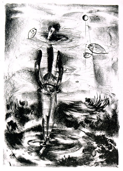Artist: b'Adams, Tate.' | Title: b'not titled.' | Date: 1957-58 | Technique: b'lithograph, printed in black ink, from one zinc plate' Artist: b'Adams, Tate.' | Title: b'not titled.' | Date: 1957-58 | Technique: b'lithograph, printed in black ink, from one zinc plate'