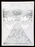 Artist: b'Jenkins, Bruce.' | Title: bGreeting card: Presence 'Big Leap Graphics': greeting card and envelope. | Date: 1981 | Technique: b'offset-lithograph, printed in black ink'