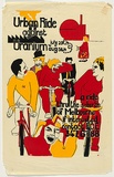 Artist: Lane, Leonie. | Title: Urban ride against uranium ... Melbourne | Date: 1977 | Technique: screenprint, printed in colour, from three stencils | Copyright: © Leonie Lane