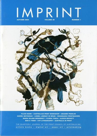Artist: b'PRINT COUNCIL OF AUSTRALIA' | Title: b'Periodical | Imprint. Melbourne: Print Council of Australia, vol. 39, no. 1, 2004' | Date: 2004 Artist: b'PRINT COUNCIL OF AUSTRALIA' | Title: b'Periodical | Imprint. Melbourne: Print Council of Australia, vol. 39, no. 1, 2004' | Date: 2004
