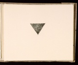 Artist: Mann, Gillian. | Title: (Triangle within a rectangle). | Date: 1981 | Technique: etching, printed in black ink, from one plate