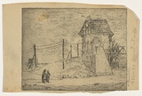 Artist: Groblicka, Lidia. | Title: Old mill | Date: 1956-57 | Technique: etching, printed in black ink, from one plate