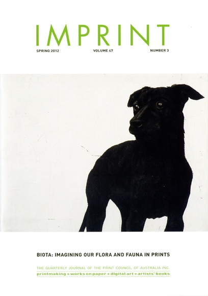 Artist: b'PRINT COUNCIL OF AUSTRALIA' | Title: b'Periodical | Imprint. Melbourne: Print Council of Australia, vol. 47, no. 3, 2012' | Date: 2012 Artist: b'PRINT COUNCIL OF AUSTRALIA' | Title: b'Periodical | Imprint. Melbourne: Print Council of Australia, vol. 47, no. 3, 2012' | Date: 2012