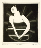 Artist: BALDESSIN, George | Title: Portrait. | Date: 1965 | Technique: etching and aquatint, printed in black ink, from one plate