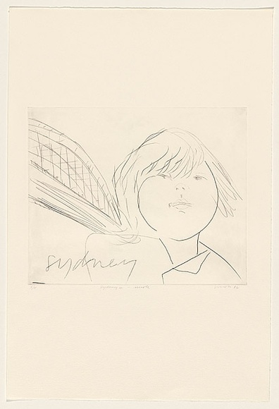 Title: b'Sydney 4 - Nicole' | Date: 1982 | Technique: b'drypoint, printed in black ink, from one perspex plate'