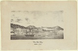 Artist: Bock, Thomas. | Title: The old jetty, Hobart Town. | Date: (1833) | Technique: chalk-lithograph, printed in black ink, from one stone