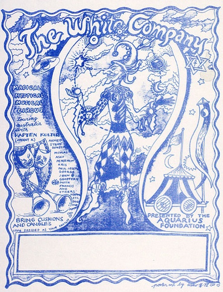 Artist: b'SUTINER, Asko' | Title: b'The White Company' | Date: 1972 | Technique: b'screenprint, printed in colour, from multiple stencils' Artist: b'SUTINER, Asko' | Title: b'The White Company' | Date: 1972 | Technique: b'screenprint, printed in colour, from multiple stencils'