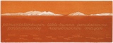 Artist: MADDOCK, Bea | Title: Terra Spiritus...with a darker shade of pale | Date: 1993-98 | Technique: stencil print, printed in hand-ground Launceston ochre from multiple hand-cut mylar stencils; letterpress text blind printed; hand-drawn script