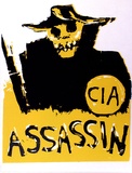 Artist: Gibb, Viva Jillian. | Title: C.I.A. assassin | Date: 1974 | Technique: screenprint, printed in colour, from two stencils