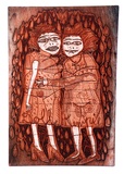 Artist: b'HANRAHAN, Barbara' | Title: b'Doll kewpie' | Date: 1983 | Technique: b'etching, printed in colour with plate-tone, from two plates'