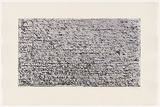 Artist: LOANE, John | Title: Honestly, my head is completely full of cobwebs [5] | Date: 2002 | Technique: etching, printed in black and silver ink, from two copper plates