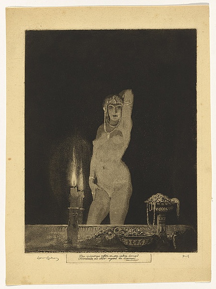 Artist: b'Waller, Christian.' | Title: b'You will go now witch, and never enter this wood again' | Date: 1932 | Technique: b'lithograph, printed in black ink, from one zinc plate' Artist: b'Waller, Christian.' | Title: b'You will go now witch, and never enter this wood again' | Date: 1932 | Technique: b'lithograph, printed in black ink, from one zinc plate'