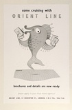 Artist: Bainbridge, John. | Title: Come cruising with Orient Line: brochures and details are now ready. | Date: c.1954