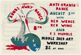 Artist: UNKNOWN | Title: Bombs away dance | Date: 1977 | Technique: screenprint, printed in colour, from multiple stencils