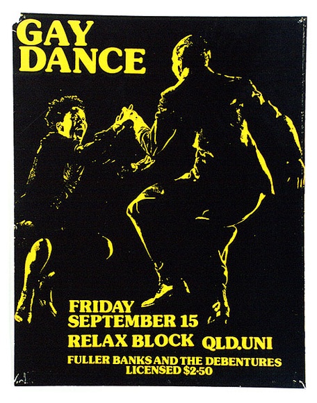 Artist: b'Speirs, Andrew.' | Title: b'Gay dance' | Date: 1979 | Technique: b'screenprint, printed in colour, from multiple stencils' Artist: b'Speirs, Andrew.' | Title: b'Gay dance' | Date: 1979 | Technique: b'screenprint, printed in colour, from multiple stencils'