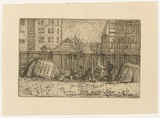 Artist: b'Traill, Jessie.' | Title: b'Les chiffonniers [the rag-pickers]' | Date: 1951 | Technique: b'etching and aquatint, printed in black ink, from one plate; pencil additions'