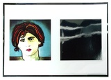 Artist: SHOMALY, Alberr | Title: Self portrait & mirror square | Date: 1973 | Technique: offset-lithograph