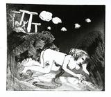 Artist: BOYD, Arthur | Title: Lysistrata they are all deserting.. | Date: (1970) | Technique: etching and aquatint, printed in black ink, from one plate | Copyright: Reproduced with permission of Bundanon Trust