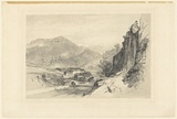 Artist: PROUT, John Skinner | Title: The female factory from Proctor's Quarry | Date: 1844 | Technique: lithograph, printed in colour, from two stones