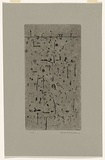 Artist: WILLIAMS, Fred | Title: Upwey landscape. Number 1 | Date: 1962 | Technique: etching, engraving, drypoint, flat biting, printed in black ink, from one copper plate | Copyright: © Fred Williams Estate